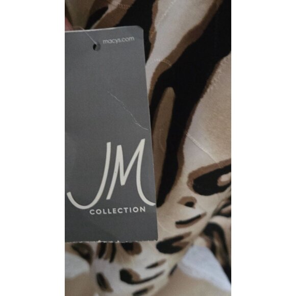 JM Collection Women's 3/4 Sleeve animal Print multicolor size L - Picture 4 of 8